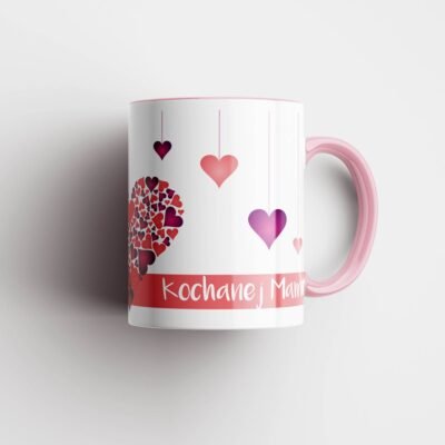kubek dla mamy Kochanej Mamie różowy