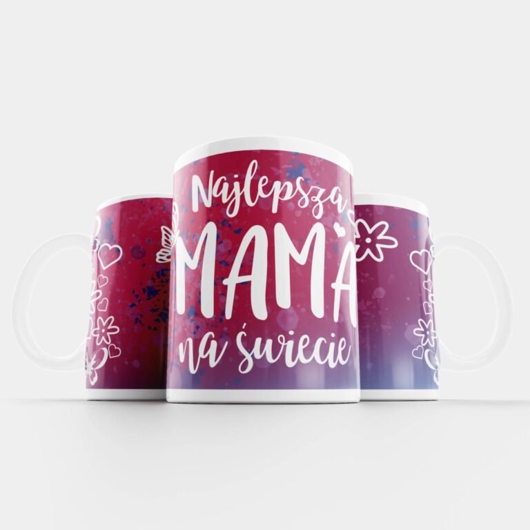 kubek dla mamy Najlepsza mama na świecie biały