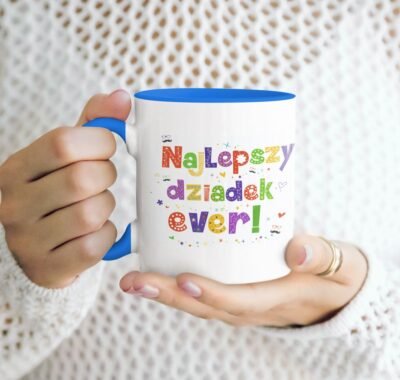 kubek dla dziadka Najlepszy dziadek Ever niebieski
