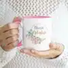 kubek dla mamy Mama idealna różowy